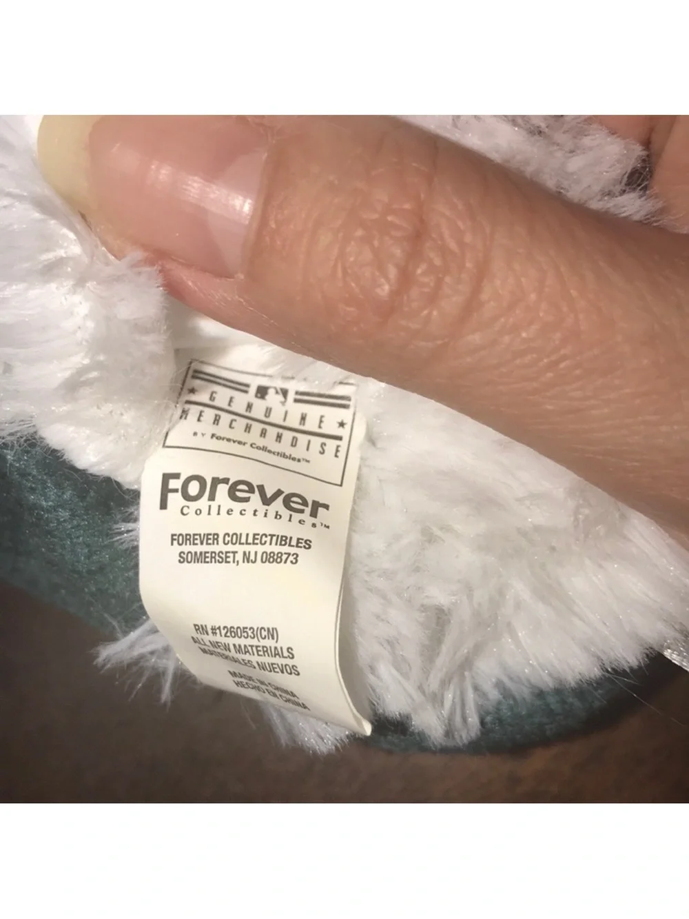 Forever collectibles small Green Baby furry Booties with Yellow A's Logo